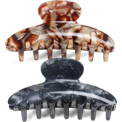 Claw Hair Clip - Classic Celluloid Acetate Hair Ornament for Women Girls Amazing Hair Jewelry Accessory Tiara Wedding Prom