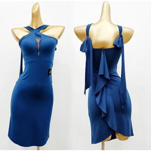 New Latin Dance Dresses For Women Summer Dance Clothes Sleeveless Dress Performance Club Party Outfit Cha Cha/Rumba/Tango 1924