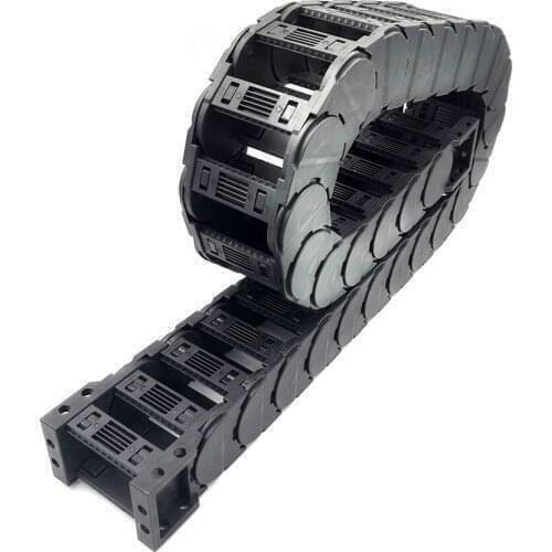 1 Meter D30x38mm Drag Chain Wire Carrier Cable Towline Bridge Type Open On Both Sides Low Noise Transmission Free Shipping