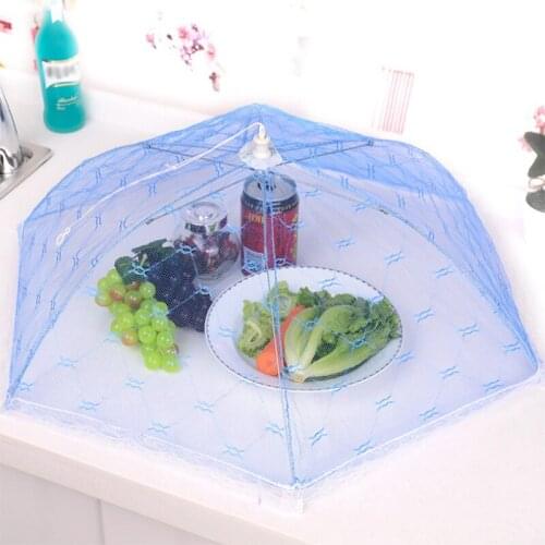1PC Large Umbrella Style Food Cover Anti Mosquito Fly Meal Cover Lace Table Home Using Food Cover Kitchen Gadgets Cooking Tools