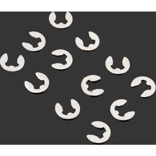 12PCS E-Type Buckle Spring Snap Ring Universal 02037 E Clip Car Shell Clamp for RC Cars Accessories