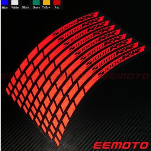 16 X Custom Wheels Rims Tire Decals Reflective Stickers Stripes Waterproof Motorcycle For S1000RR S1000 RR