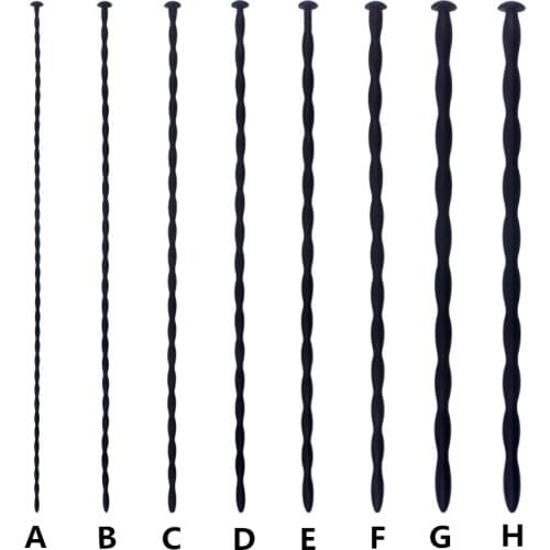 8 Sizes BDSM Safe Soft Silicone Urethral Penis Plug Stimulant Dilator Urethral Rod Catheter Sex Toys Horse Eye Stick For Male