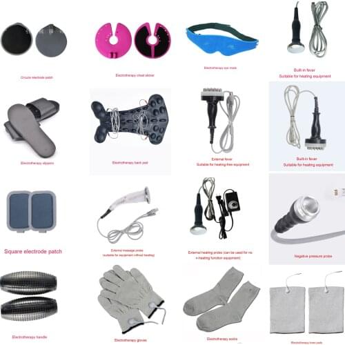 DDS Massage Apparatus Accessories Massage Probe Meridian Brush Back Plate Gloves Slippers Chest
