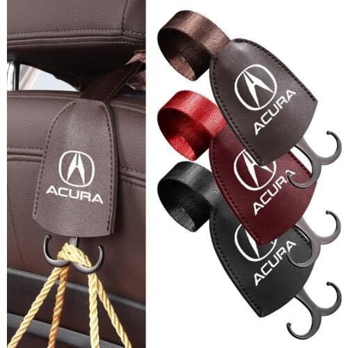 1Pcs PU Leather Headrest Seat Back Hook Hidden Car Accessories For Acura RDX CDX TLX-L MDX NSX MDX ILX TLX ZDX RLX Integra TLX