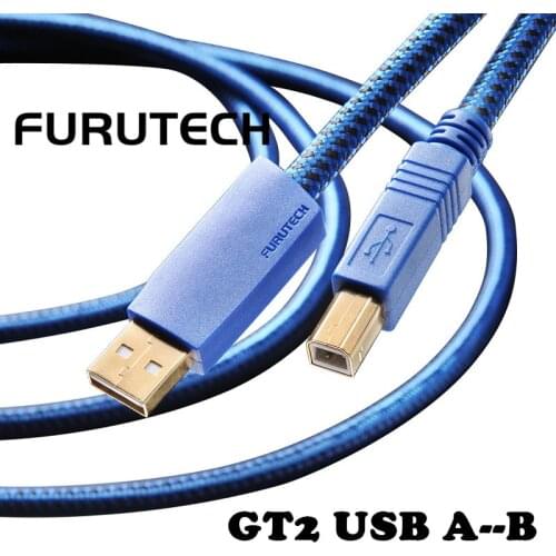 FURUTECH GT2 Ultimate OCC HiFi USB Digital Audio Cable A-B Square Port Decoder DAC Data Cable