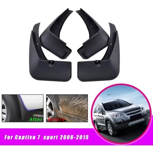 Car Mud Guards For Chevrole Captiva 7 2006-2014 2015 Front Rear Splash Guards Over Fender Kit Car Styling Fender Accessories