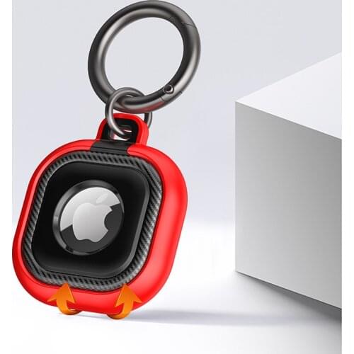 Compatible with Apple AirTag Case Soft Protective Keychain Protector Cover for Accessories Key-Ring Dog or Cat Collar Finder GPS
