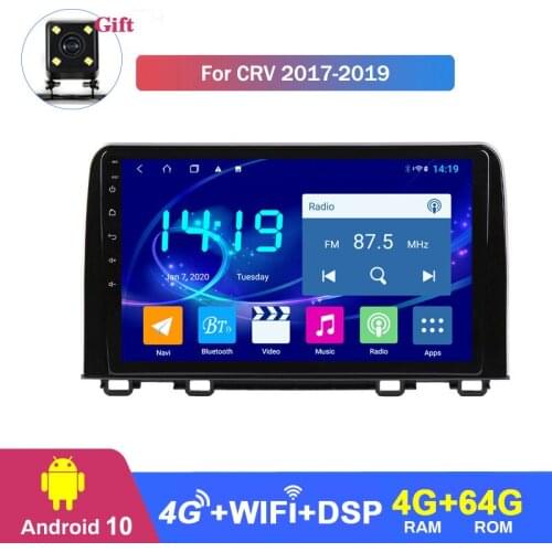 For honda cr-v 2017 2018 2019 Android10 car multimedia GPS navigation Built-in CarPlay and dsp function 4G RAM 64G ROM Car Radio