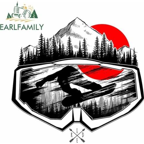 EARLFAMILY 13cm For Snowboard Mask Campervan Car Stickers Anime Car Accessoires Decal Funny Vinyl Motorcycle RV JDM Sticker