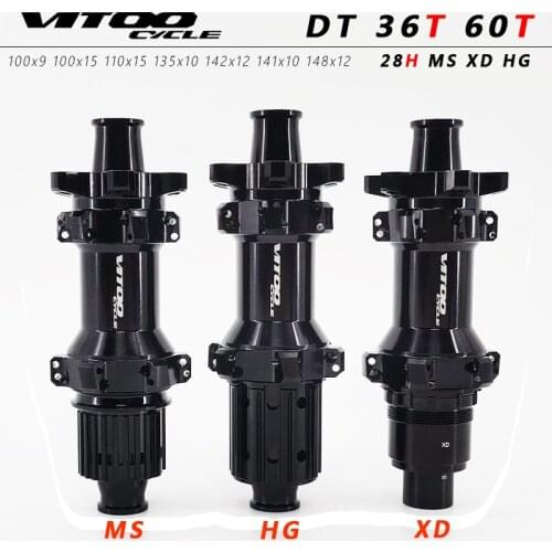 Vitoocycle Abgedichtete lager MTB Mountainbike Nabe Schnellspanner set Bike hub 32 H Scheibenbremse 15/12mm Steckachse QR Fahr