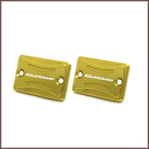 Front Rear Brake Reservoir Cover For SUZUKI UH AN 125/150/200/250/400 Burgman LT-A400F Motorcycle Master Cylinder Oil Fluid Cap