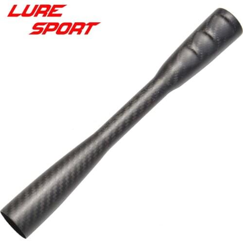 LureSport 2pcs woven carbon 23cm groove Grip 3K carbon handle EVA inside Rod Building component Rod Repair DIY blank
