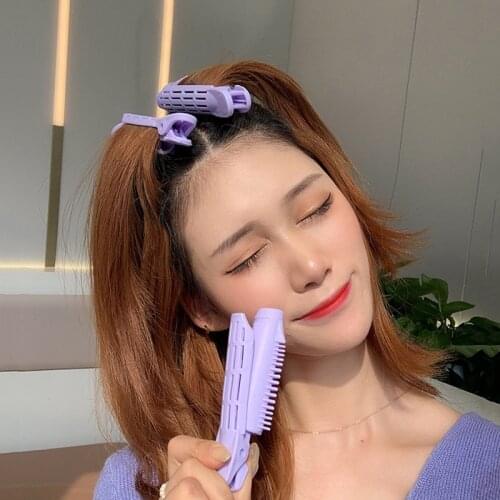 Natural Fluffy Hair Clip Curly Hair Plastic Hair Root Fluffy Clip Bangs Hair Styling Clip Candy Color Hairpins Hair Accessories