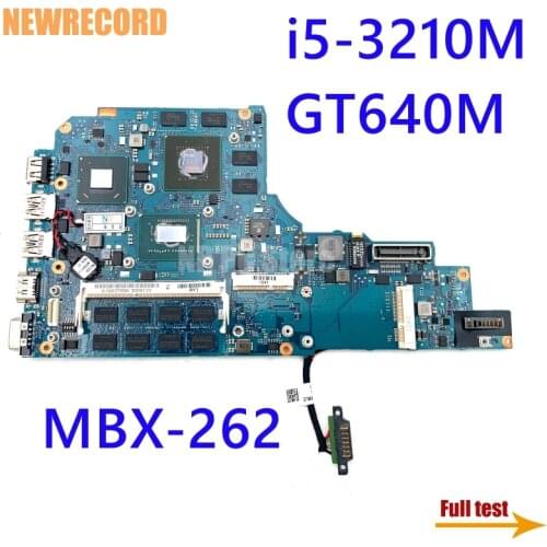 NEWRECORD A1903799A 1P-0128701-A011 For SONY vaio SVS151 SVS1512S1C V131 MBX-262 Laptop motherboard i5-3210M GT640M main board