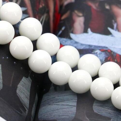 New hot ! 12mm White stone round bead Tridacna loose beads,Fit making DIY exquisite bracelet necklace jewelry gift