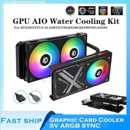 Bykski CPU AIO Water Cooling Kit, 360M Heatsink CPU Cooler RGB 5V 3Pin Support Motherboard A-RGB AURA SYNC, New Arrival