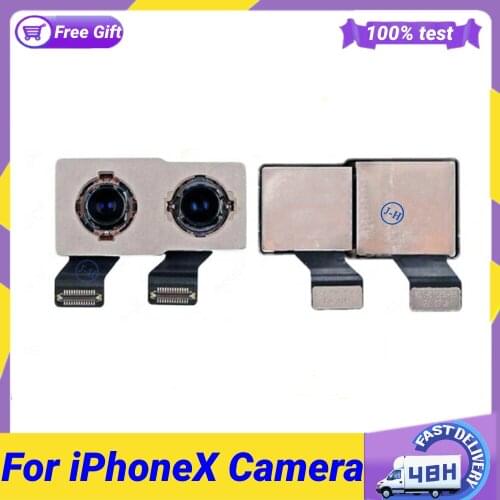 Original Back Camera For iphone X Back Camera Rear Main Lens Flex Cable Camera Replacement For iPhone X Parts