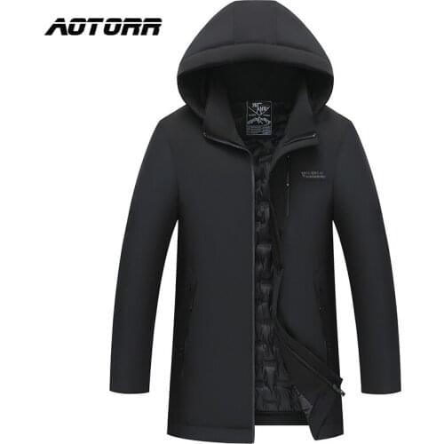 Winter Parka Men Cotton Padded Jacket Mid-length Thick Coat Fathers Casual Warm Outwear Male Outdoor -30 Degree Snow Jackets
