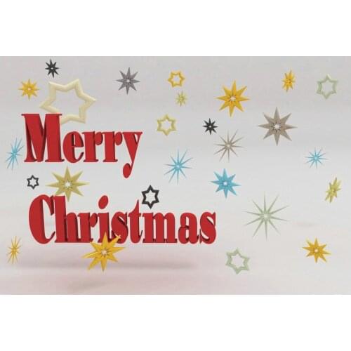 Merry Christmas Backdrop Explosion Stars Vinyl Photography Background Family New Year Xmas Party Decor Photo Booth Studio Props