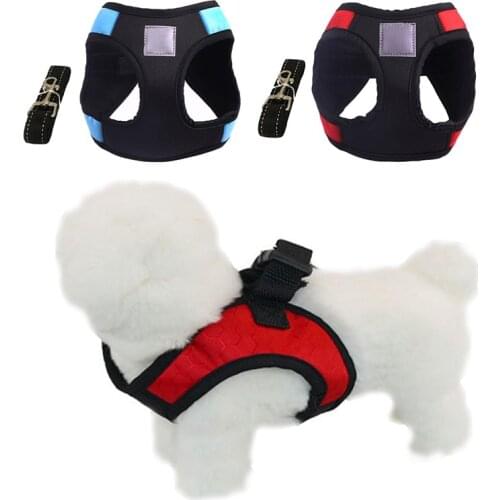No Pull Dog Harness And Leash Set Adjustable Reflective Pet Vest Dog Training Vest Breathable for Small Medium Dogs Harnesses
