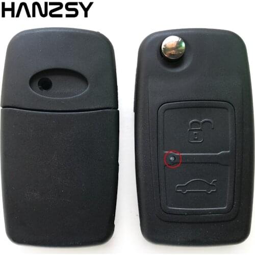 3 button Car Flip Folding key Case For CHERY TIGGO A1 E5 A5 FULWIN COWIN EASTER Replaceable Remote key shell Fob NO Blade