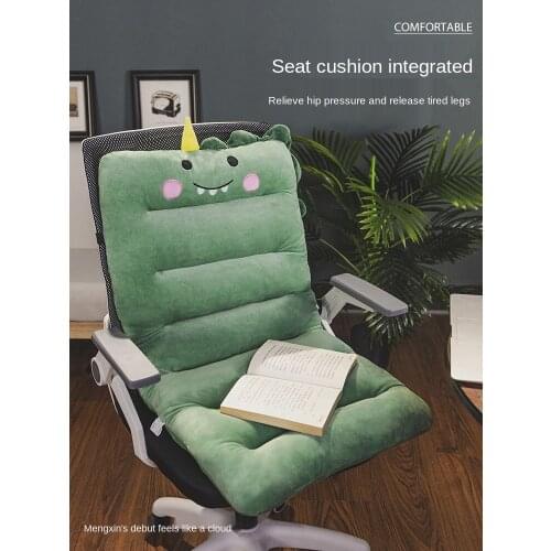 Backrest One-Piece Office Long-Sitting Super Soft Thickened Seat Cushion Cushion Student Dormitory Chairs Chair Cushion Winter
