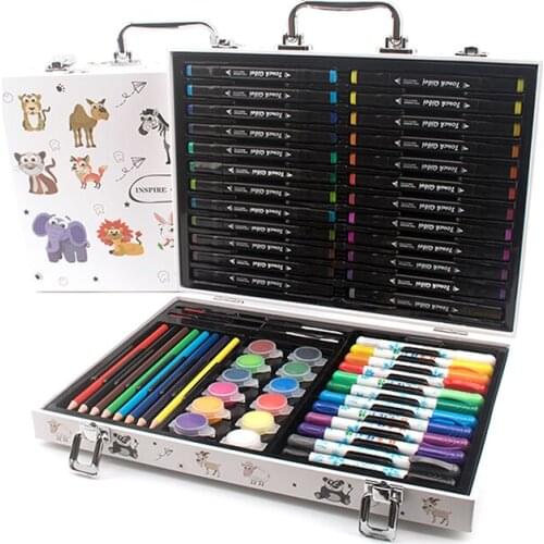 Art Supplies for Kids Colors Double Side Marker with Portable Art Box for Drawing Painting Childrens Birthday Gift JR Deals