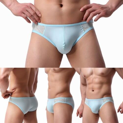 Mens Briefs Sexy Men Underwear Mens Brief Silk Modal Ropa Interior Hombre Slip Gay Calzoncillos Sous Vetement