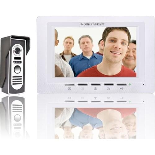 FREE SHIPPING 7 Inch Video Door Phone Doorbell Intercom Kit 1-camera 1-monitor Night Vision