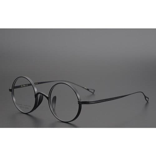 Japanese Handmade Retro Eyeglasses Titanium Metal Round Optical Glasses Men And Women Prescription Myopia Reading Glasses Frame