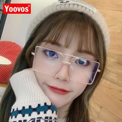 Yoovos 2021 Glasses Frame Women Luxury Oversized Glasses Women Blue Light Eyeglasses For Women Classic Okulary Gafas De Hombre