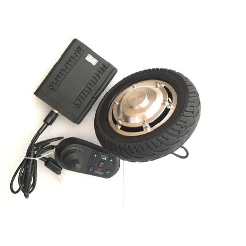 10 Inch wheelchair single shaft Hub Motor pneumatic tyre Wheel with joystick