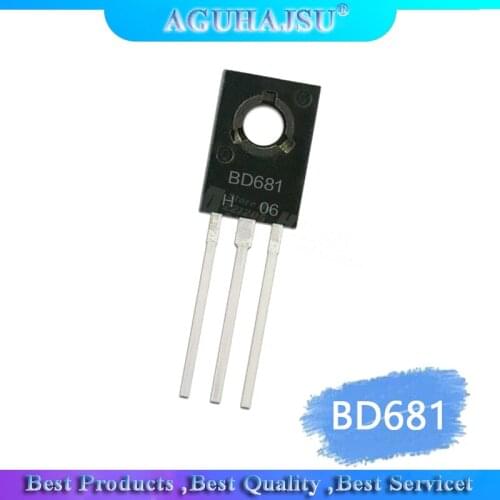 10pcs BD681 TO126 BD681G TO-126 NPN 100V 4A