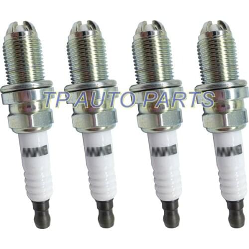 4 PCS Platinum Spark Plug for BM-W Au-di Pors-che Vo-lvo Ca-dillac OEM 12120037607 BKR6EQUP
