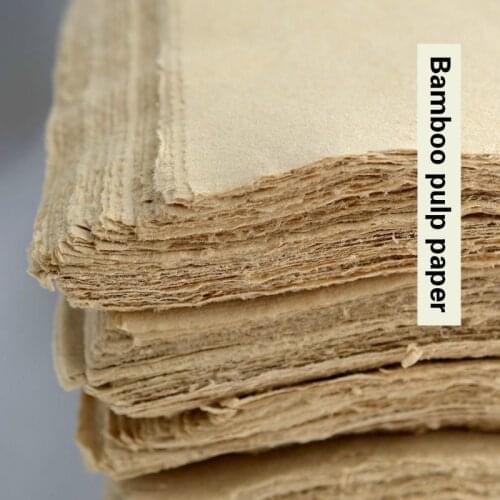 80sheets/lot Chinese Calligraphy Paper Handmade Half-Ripe Xuan Paper for Calligraphy Chinese Bamboo Pulp Paper Rijstpapier