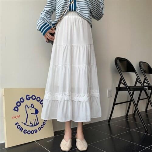 Cheap wholesale 2021 spring summer autumn new fashion casual sexy women Skirt woman female OL mid length skirt long skirt Vy7946