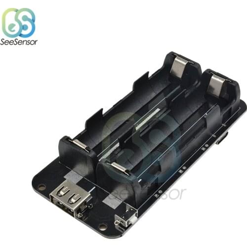 Dual 18650 Lithium Battery Shield V8 Mobile Power Expansion Board Module 5V/3A 3V/1A Micro USB For Arduino ESP32 ESP8266