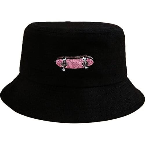 Scooter Embroidery Cotton Bucket Hat Fisherman Hat Outdoor Travel Hat Sun Cap Hats for Men and Women 188