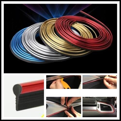 Car interior Decoration thread line Insert Strip Accessories for Peugeot Jeep Harley-Davidson Buick Bentley Scania