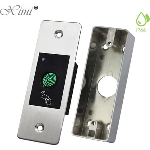 Metal IP66 Waterproof Outdoor Use Embedded Biometric Fingerprint Access Controller Standalone RFID Card Door Access Control