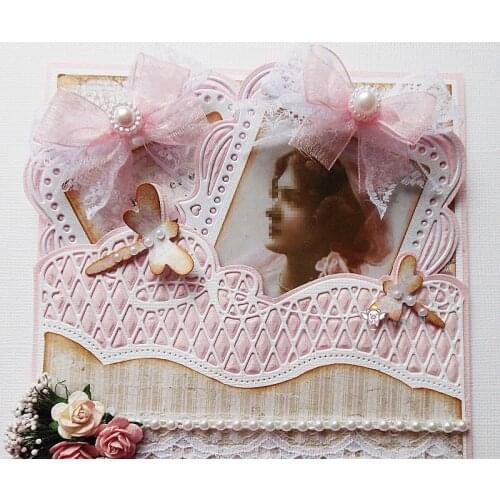 New Butterfly net edge frame metal Cutting Dies Stencils DIY Scrapbooking Paper/photo Cards Embossing Dies