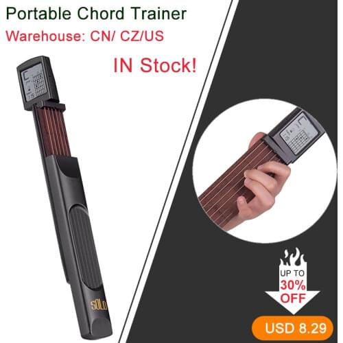Portable Chord Trainer Pocket Guitar Practice Tools LCD Musical Instrument Practice Chords Tools For Guitar Accessories Parts