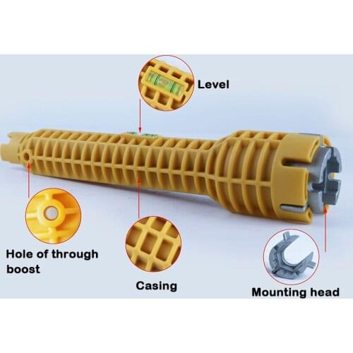 Practical Faucet and Sink Installer Spanner Faucet Sink Install Tool Kitchen and Bathroom Tool Multi-function Pipe Wrench