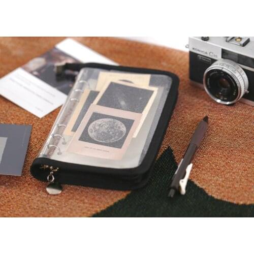 Simple with starlight PVC binder hand book blank notebook notepad A5A6 travel hand book