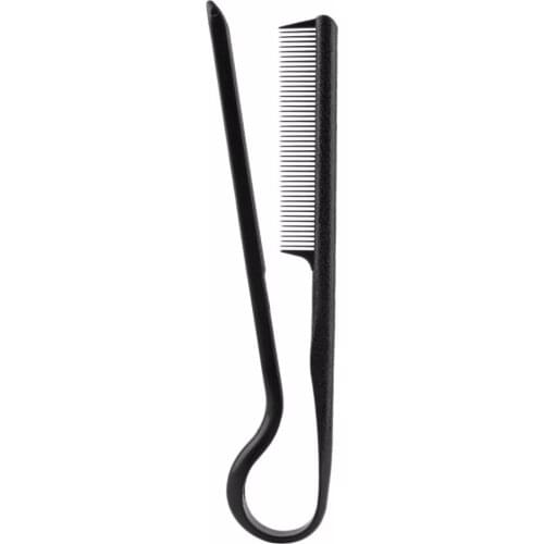 Hair Combs V Type Hair Straightener Comb DIY Salon Haircut Hairdressing Styling Tool Clip-Type Barber Anti-static Comb Brush