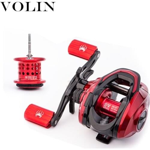 Volin NEW Magnetic and centrifugal Baitcasting Fishing Reel 18+1 BB Max Drag 8kg 7.2:1 Double Spool BFS Fishing Wheel Cast Reel