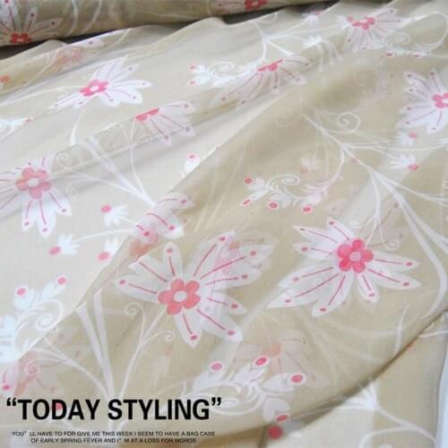LEO&LIN Large and Wide Plain Silk Georgette Chiffon Clothing Fabric DIY Sewing