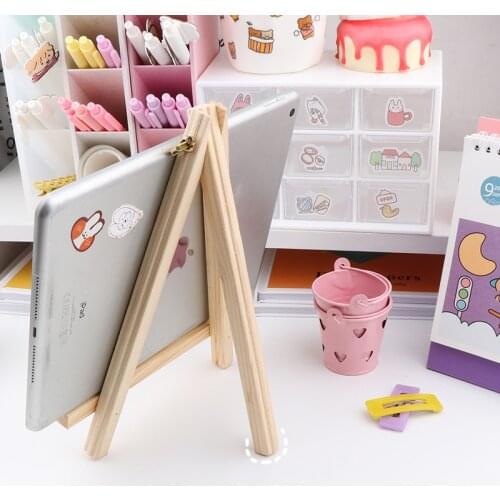 Foldable Desktop Wooden Holder for IPad Mobile Phone Tablet PC Stand Holder Book Holder Mini Desk Stand