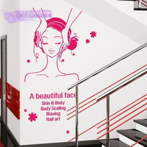 Beauty Salon Sticker Beauty Posters Vinyl Wall Decals Decor Mural Beauty Salon Sticker Spa Massage Makeup Decal